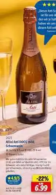 Lidl Allini Asti DOCG mild, Schaumwein Angebot