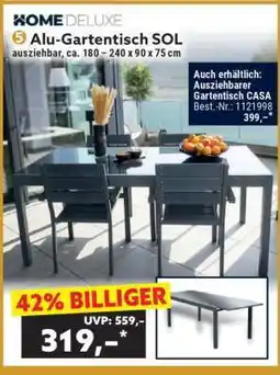 Norma Alu-Gartentisch SOL Angebot