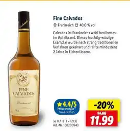 Lidl Fine Calvados Angebot