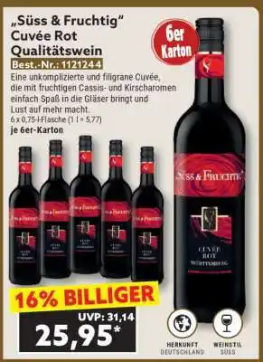 Norma „Süss & Fruchtig“ Cuvée Rot Qualitätswein Angebot