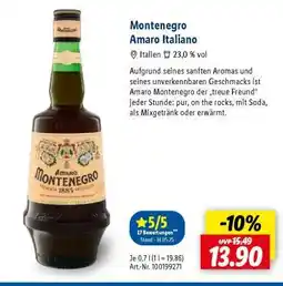 Lidl Montenegro Amaro Italiano Angebot