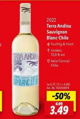 Lidl Terra Andina Sauvignon Blanc Chile Angebot