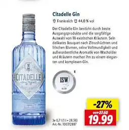 Lidl Citadelle Gin Angebot