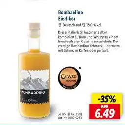 Lidl Bombardino Eierlikör Angebot