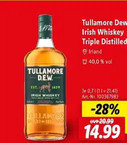 Lidl Tullamore Dew Irish Whiskey Triple Distilled Angebot