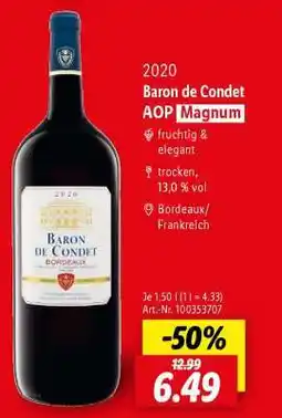 Lidl Baron de Condet AOP Magnum Angebot