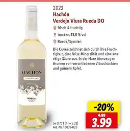 Lidl Hachón Verdejo Viura Rueda DO Angebot