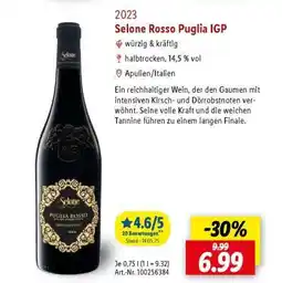 Lidl Selone Rosso Puglia IGP Angebot