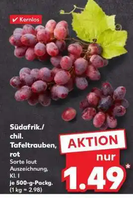 Kaufland Südafrik./chil. Tafeltrauben, rot Angebot