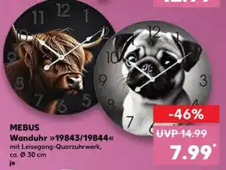 Kaufland MEBUS Wanduhr 19843/19844 Angebot