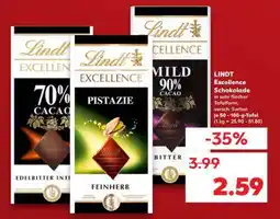 Kaufland LINDT Excellence Schokolade Angebot