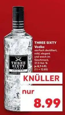 Kaufland Three Sixty Vodka Angebot