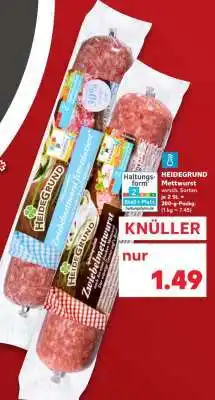 Kaufland HEIDEGRUND Mettwurst Angebot