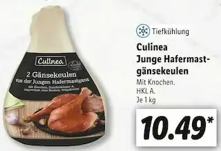 Lidl Culinea junge hafermastgänsekeulen Angebot