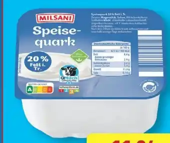 Aldi Nord Milsani Speisequark Angebot