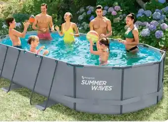 Aldi Nord Summer Waves Oval Pool Active Frame Angebot