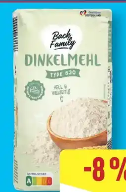 Aldi Nord Back Family Dinkelmehl Angebot
