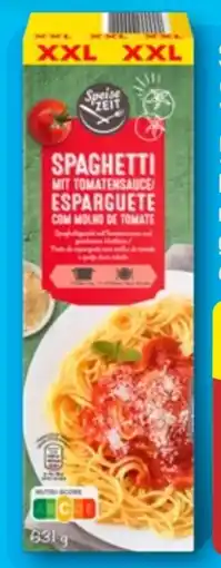 Aldi Nord Speise Zeit Spaghetti­gericht XXL Angebot