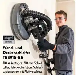 Aldi Nord Scheppach Wand- und Deckenschleifer TBS915-BE Angebot