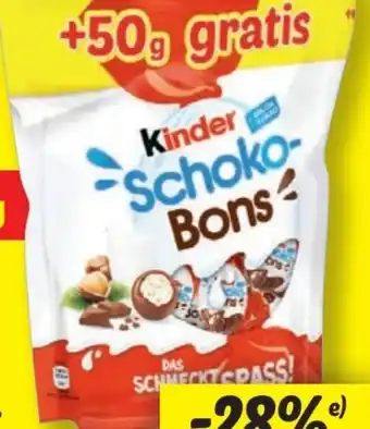 Lidl Ferrero Kinder Schokobons Angebot