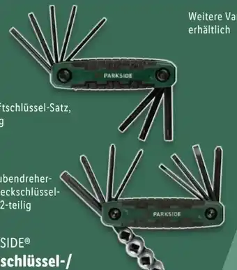 Lidl Parkside Stiftschlüssel Satz Angebot