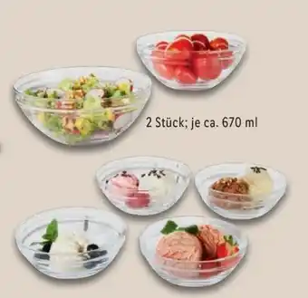 Lidl Livarno Home Glas-Servierschalen-Set Angebot