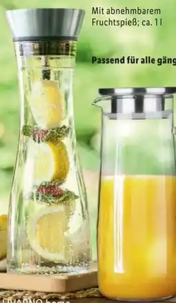 Lidl Livarno Home Wasserkaraffe Angebot