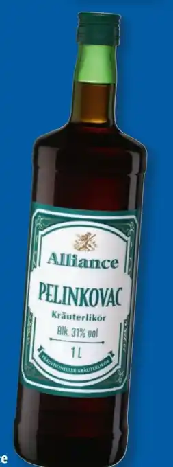 Lidl Trend Alliance Pelinkovac Kräuterlikör Angebot