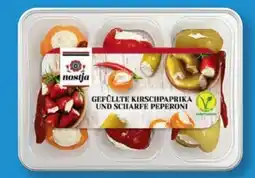 Lidl Nostja Gefüllte Kirschpaprika und scharfe Peperoni Angebot