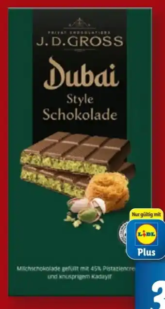 Lidl J.D. Gross Dubai Style Schokolade Angebot