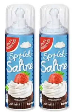 Scheck-in-Center Gut & Günstig Sprühsahne Angebot