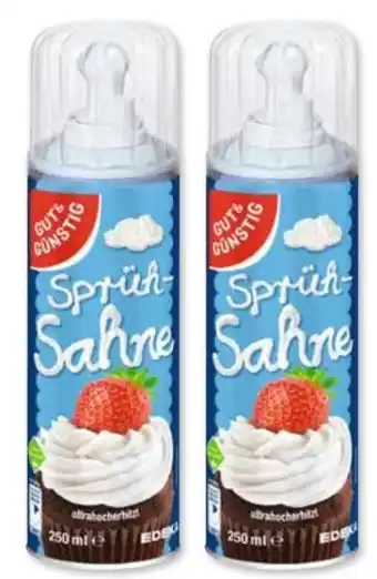 Scheck-in-Center Gut & Günstig Sprühsahne Angebot