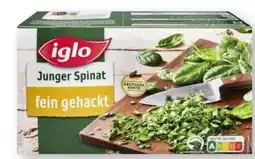 Scheck-in-Center Iglo Junger Spinat Angebot