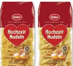Scheck-in-Center Zabler Hochzeit Nudeln Angebot