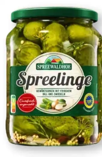 Scheck-in-Center Spreewaldhof Spreelinge Gewürzgurken Angebot