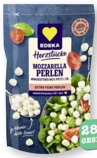 Scheck-in-Center Edeka Herzstücke Mozzarella Perlen Angebot