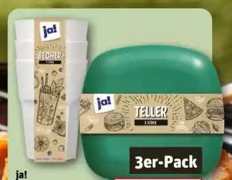 REWE Center ja! Becher Angebot