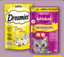REWE Center Whiskas Katzensnack Knuspertaschen Angebot