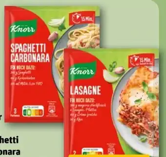 REWE Knorr Fix Spaghetti Alla Carbonara Angebot