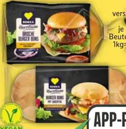 Edeka Edeka Herzstücke Brioche Burger Buns Vegan Angebot