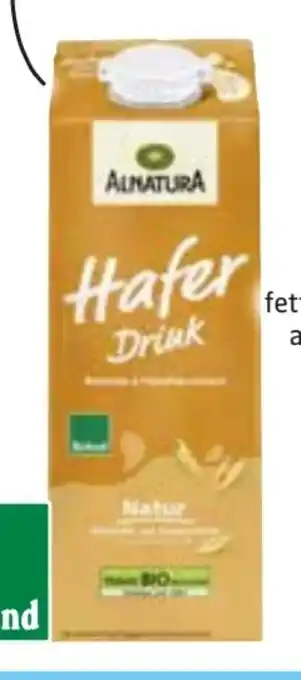 Edeka Alnatura Bio Hafer Drink Natur Angebot