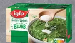 Edeka Iglo Rahm-Spinat mit dem Blubb Angebot