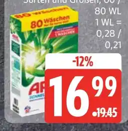 Edeka Ariel Vollwaschmittel Pulver Angebot