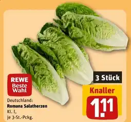 REWE Rewe Beste Wahl Romana Salatherzen Angebot