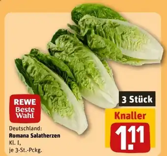 REWE Rewe Beste Wahl Romana Salatherzen Angebot