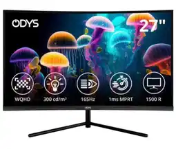 Poco Odys Curved Monitor Q27 WQHD 2K Angebot
