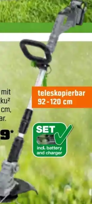 OBI Lux-Tools Akku-Rasentrimmer-Set A-RT-20/26-24 Angebot
