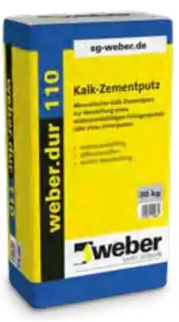 OBI Saint-Gobain Weber Kalk-Zementputz weber.dur 110 Angebot