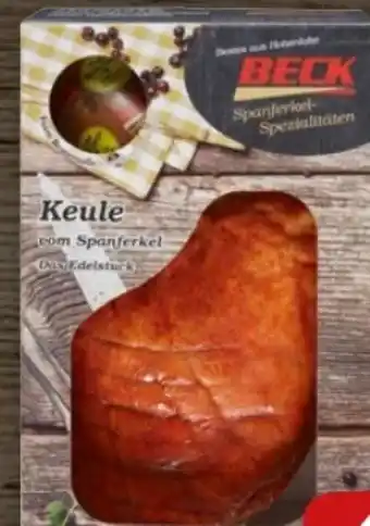 REWE Beck Spanferkel-Keule gebraten Angebot