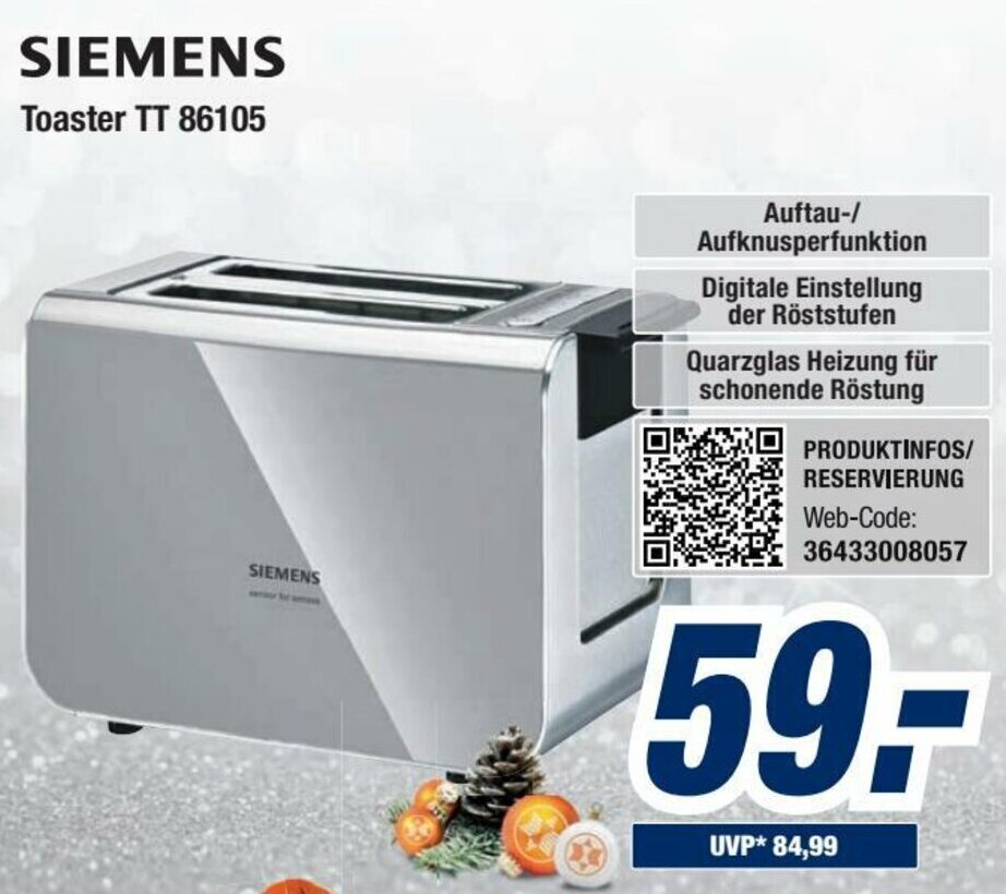 Siemens shop tt 86105